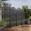 PexFix 72 in. x 35 in. Outdoor Privacy Rectangle Screen Galvanized Steel Panel Divider in Black - 3 of 4
