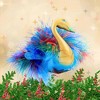 Italian Ornaments 4.0 Inch Golden Plumme Clip On Peacock Feathers Tree Ornaments - 2 of 4