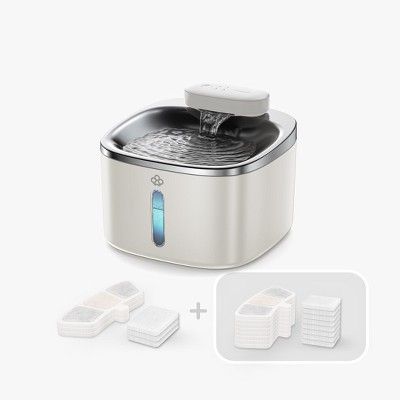 Oneisall PW04 Wireless Cat Fountain: 3.5L Stainless Steel, Battery Operated, Cordless, Rechargeable – Pet Water Dispenser (w/11 Filters)