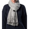 Mio Marino | Wide Knit Ribbed Scarf - 2 of 4