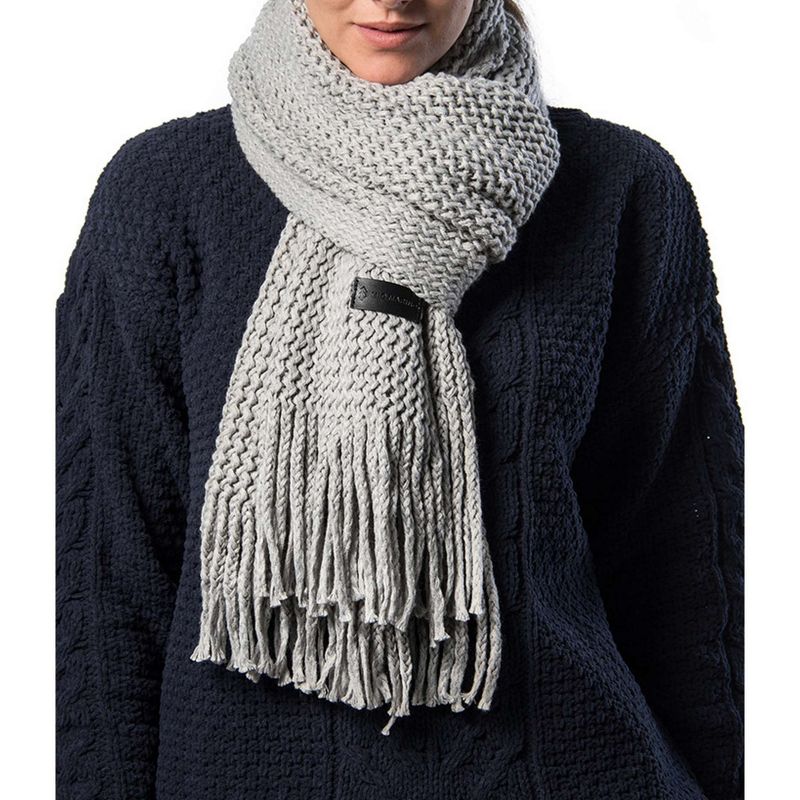 Mio Marino | Wide Knit Ribbed Scarf, 2 of 5