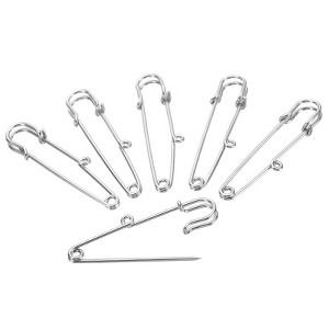 Unique Bargains Metal Decorative Women's Clothing 1 Hole Brooch Pins 20 Pcs - 1 of 4