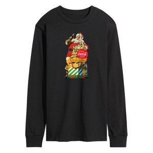 Men's - Coca Cola - Vintage Santa Gift for Thirst Long Sleeve Graphic T-Shirt - 1 of 3