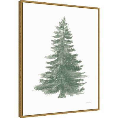 Sylvie Gold Framed Holiday Tree Canvas Print, 24" x 29"