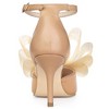 Allegra K Women's Mesh Bow Tie Ankle Strap Stiletto High Heels Pumps - 3 of 4