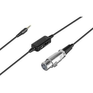 Movo TCB3-II XLR to 3.5mm TRRS Microphone Adapter and Headphone Monitoring Compatible with iPhone, Android Phones and Tablets - 1 of 4