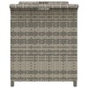 vidaXL Patio Bench with Cushion Gray 45.7 in.x18.1 in.x22.4 in. Poly Rattan - 4 of 4