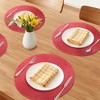 REGALWOVEN Farmhouse Placemats Set of 6 Woven Placemats for Dining Table Decor  Washable Kitchen Table Mat Wipe Clean - 2 of 4