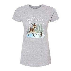 Women's - Disney - Christmas - Up To Snow Good Fitted Graphic T-Shirt - 1 of 4