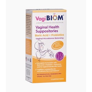 VagiBIOM Boric acid-Preobiotic Suppository (5 count) - 1 of 4