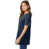 Woman Within Plus Size Waffle Thermal Satin Trim Tee - 4 of 4