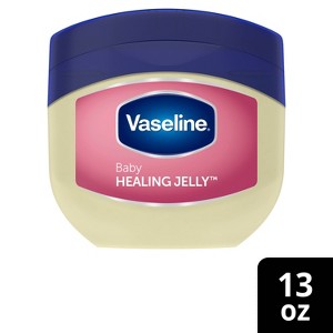 Vaseline Baby Hypoallergenic Petroleum Healing Jelly & Diaper Rash Skin Protectant - 13oz - 1 of 4