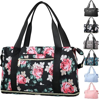 Hachikiko Expandable Travel Duffle Bag,Lightweight Weekender/Overnight/Hospital Bag, Carry-On Tote for Women & Men