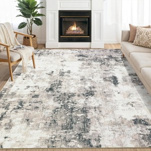 Modern Rug Non-Slip Abstract Accent Carpet - 1 of 4
