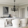 Livex Lighting Valencia 5 - Light Chandelier in  Shiny Black - 3 of 4