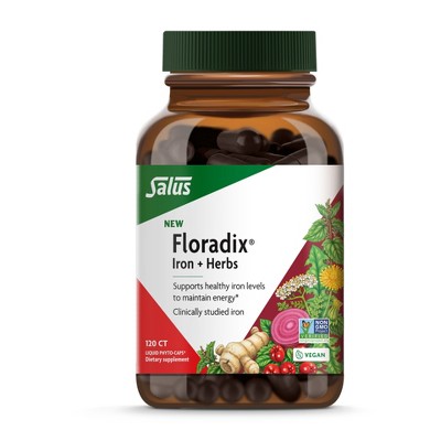 Floradix Iron + Herbs - Iron Supplement for Healthy Energy Support* - Vegan, Non-GMO, Gluten-Free, Soy-Free