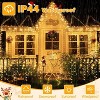 Ollny 720 LED 60ft Warm White Christmas Icicle Lights (Clear Cable, Plug in, 8 Modes), Connectable up to 3 Sets  60ft - 4 of 4