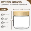 4-pack 10oz Glass jars with Airtight Lids, Overnight Oats Containers , Wide mouth Mason Salad jars, Food Storage Containers for Snacks Yogurt Spice - 2 of 4