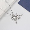 French Poodle Dog Pendant Necklace Sterling Silver Women Ginger Lyne Collection - 2 of 4