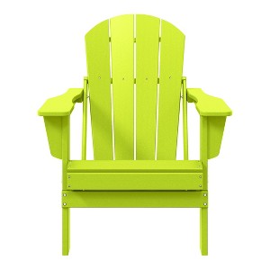 WestinTrends Malibu HDPE Outdoor Patio Folding Poly Adirondack Chair - 1 of 4