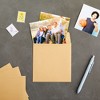 Paper Junkie 60 Pack Square Envelopes 5.5 x 5.5 Kraft Paper Material Envelopes for Weddings, Baby Shower, Graduation Party Supplies - 2 of 4