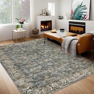 Large Area Rug Non Slip Stain Resistant Throw Rugs - 1 of 4