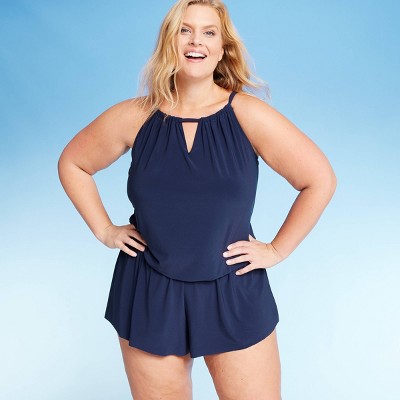 romper bathing suit plus size