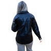 Women's Faux Leather Oversized Shirt - AnnieWear - 2 of 4