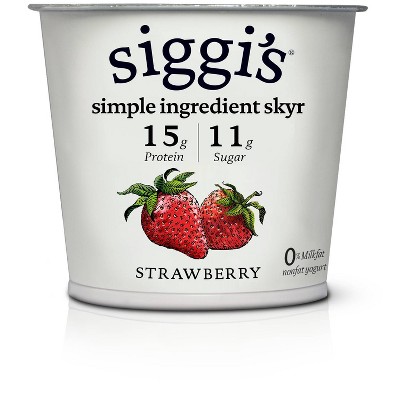 Siggi's Nonfat Strawberry Icelandic-Style Skyr Yogurt - 5.3oz
