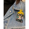 Wrapables Acrylic Fashion Brooch Pin for Sweaters, Coats, Scarves, and Bags, Hearts & Glasses - 3 of 4