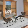 Racxily 4-Piece Patio Furniture Set Outdoor Balcony Porch Garden Backyard Lawn Furniture Acacia Wood Table Top - 3 of 4