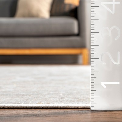 Ivory Viscose Rectangular 4' x 6' Vintage Floral Area Rug