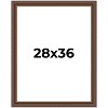 PosterPalooza | Traditional Brown Picture Frame - UV Acrylic, Foam Board Backing, Hanging Hardware - 2 of 4