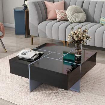 Acrylic encased Louis Vuitton trunk coffee table – Modern Acrylic