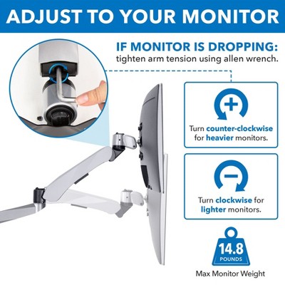 Silver and Black Adjustable Dual Monitor and Laptop Stand