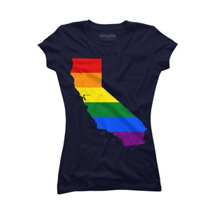 Adult Design By Humans California State Pride Flag By Galvanized T-Shirt - 1 of 2