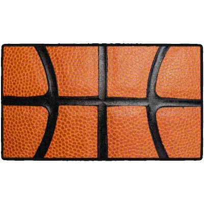 1'6"x2'8" Rectangle Indoor and Outdoor Basketball Nylon Accent Rug Multicolored - Brumlow Mills