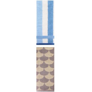 REGALWOVEN Geometric Cotton Soft Absorbent Decorative Hand Towel Set for Bathroom 13" x 29" 2 Pcs - 1 of 4