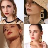 13 Pairs Statement Earrings Set: Drop & Geometric Dangle Earrings for Women, Gold Jewelry Gift - 3 of 4