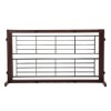 SEVOBAL Pet Crates and Houses Adjustable Wooden Pet Gate for Dogs Indoor Freestanding Dog Fence for Doorways Stairs, Deep Brown, 38.2"*17.7"*21.1" - 4 of 4
