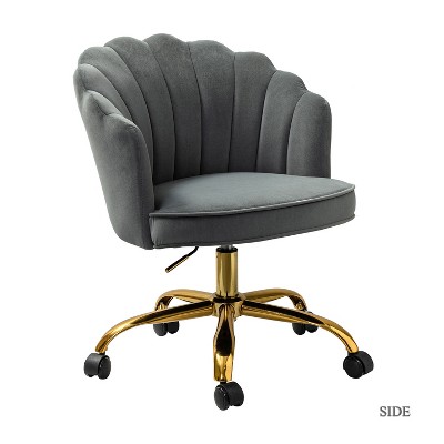 Belanda  Task Chair with Golden Base for Living Room and Office Room | KARAT HOME