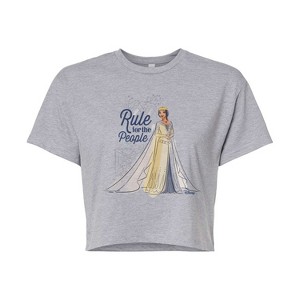 Women's - Disney - Rule For The People Cropped Graphic T-Shirt - 1 of 4