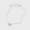 14K Gold Dipped Charm Initial Pendant Necklace - A New Day™ Gold - 3 of 4