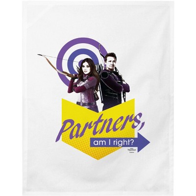 Hawkeye Character Art Partners Am I Right Dish Towel