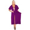 LA LEELA Women's Summer Vacation Beachwear Bathing Suit Button Up Shirt Dress Beach Long Shirt Cover ups - 4 of 4