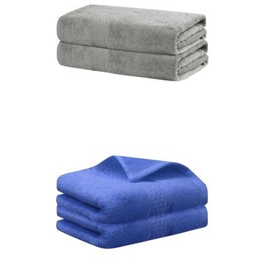 REGALWOVEN Cotton Bath Hands Towel Sets For Bathroom, Gym, SPA 2 Pack