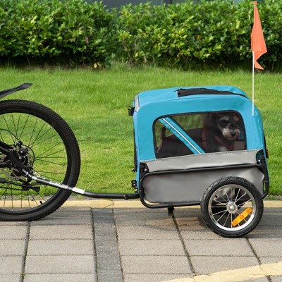 Buy Aosom 2In1 Dog Bike Trailer, Pet Trolley Cart with 360 Swivel