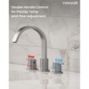 YAWWALK Waterfall Widespread 8 in Bathroom Faucet, Double Handle - 4 of 4