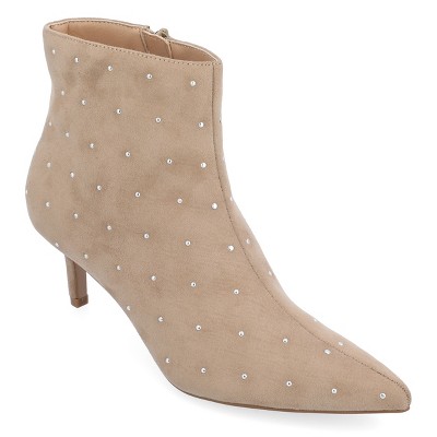 Journee Collection Womens Rossia Inside Zip Kitten Heel Bootie