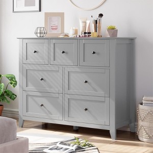 7 Drawers Dresser for Bedroom, Farmhouse Wood Dressers & Chest of Drawers for Clothes - 1 of 4